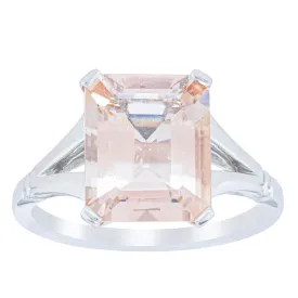 18ct White Gold 3.43ct Morganite Ring