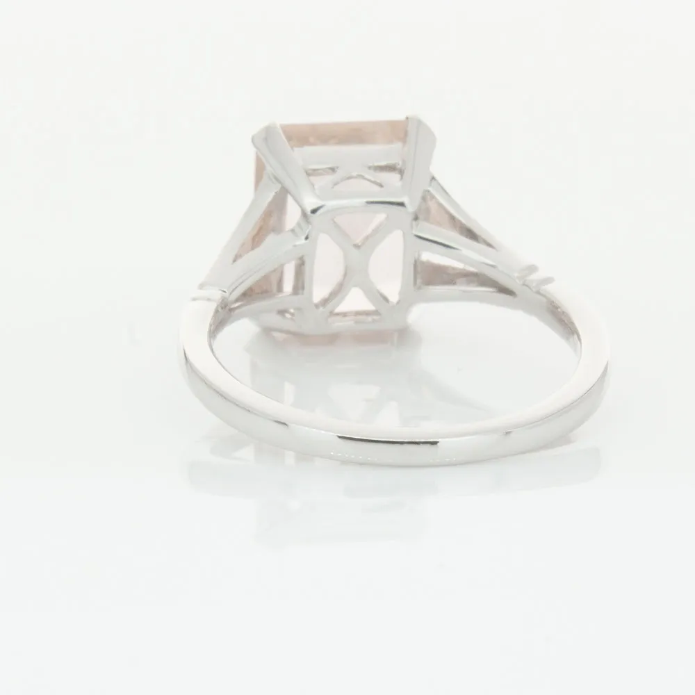 18ct White Gold 3.43ct Morganite Ring