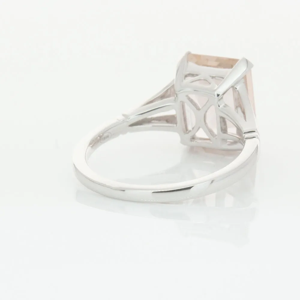 18ct White Gold 3.43ct Morganite Ring