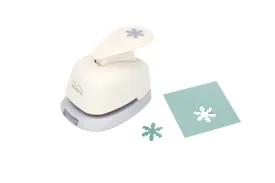 3/8 inch Snowflake Shape Lever Action Craft Punch, Christmas Punch for Paper Crafting Scrapbooking