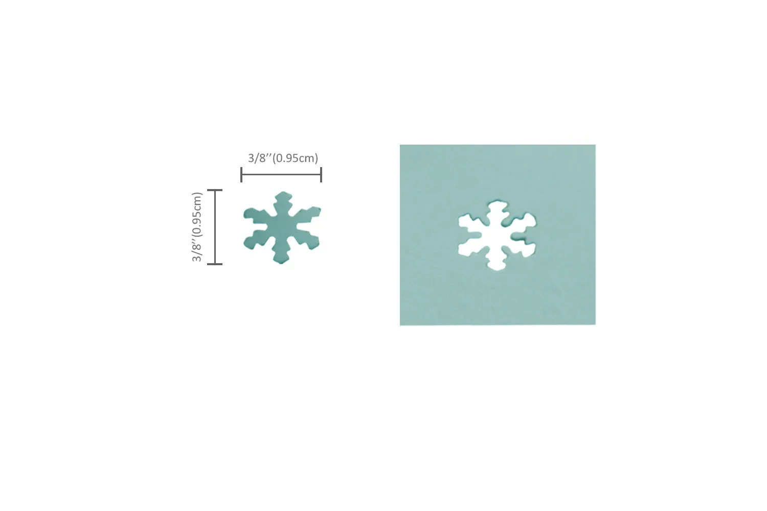 3/8 inch Snowflake Shape Lever Action Craft Punch, Christmas Punch for Paper Crafting Scrapbooking