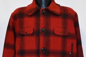 50s Johnson Woolen Mills Buffalo Check Hunting Coat Extra Large