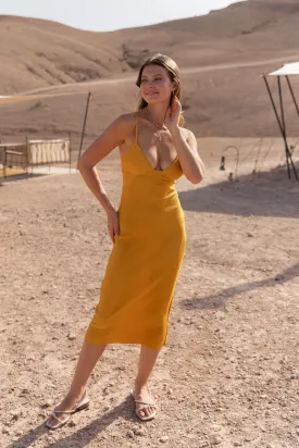 Adora Via Maxi Dress Gold