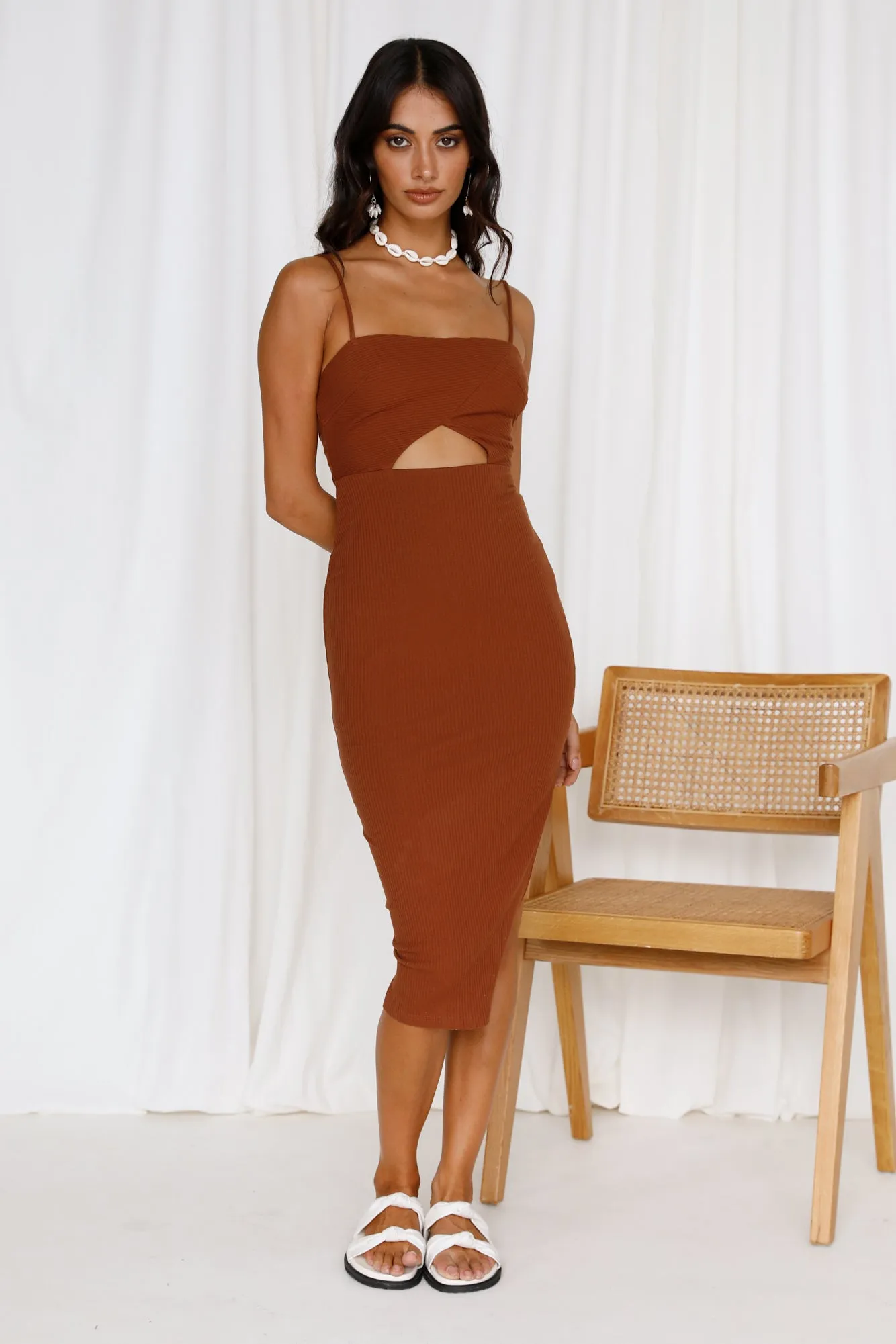 After The Rain Maxi Dress Brown