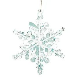 Aqua Acrylic Snowflake