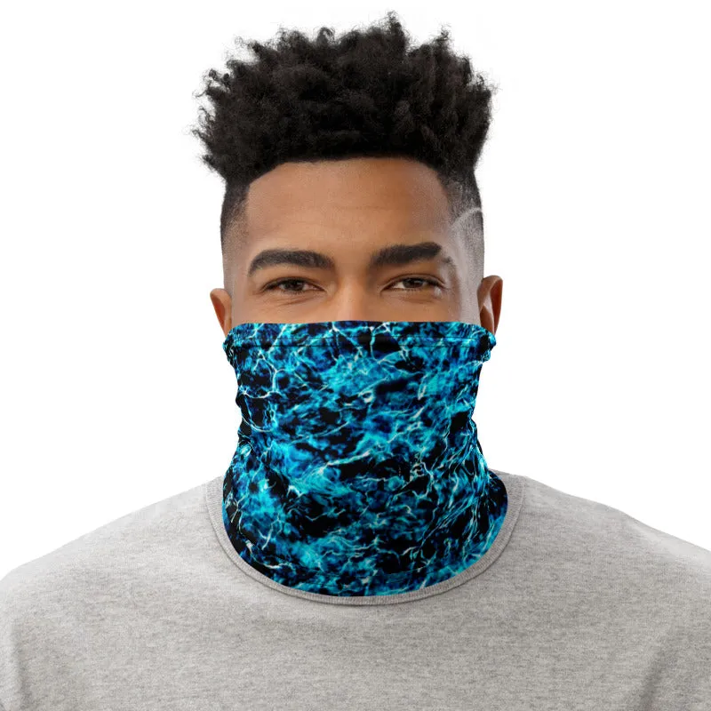 Aqua Blue Deeps Neck Gaiter