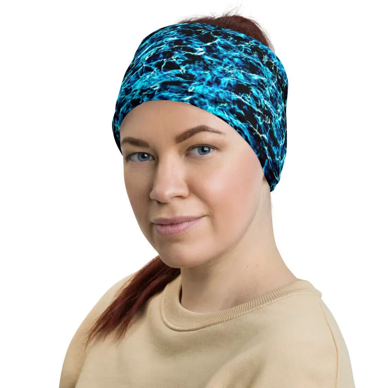 Aqua Blue Deeps Neck Gaiter