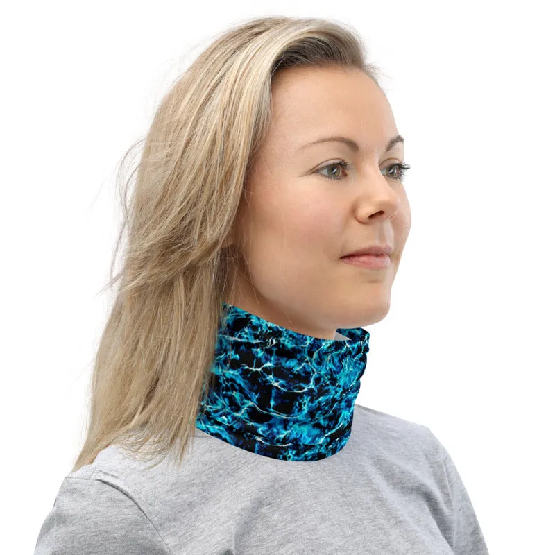 Aqua Blue Deeps Neck Gaiter