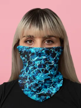 Aqua Blue Deeps Neck Gaiter