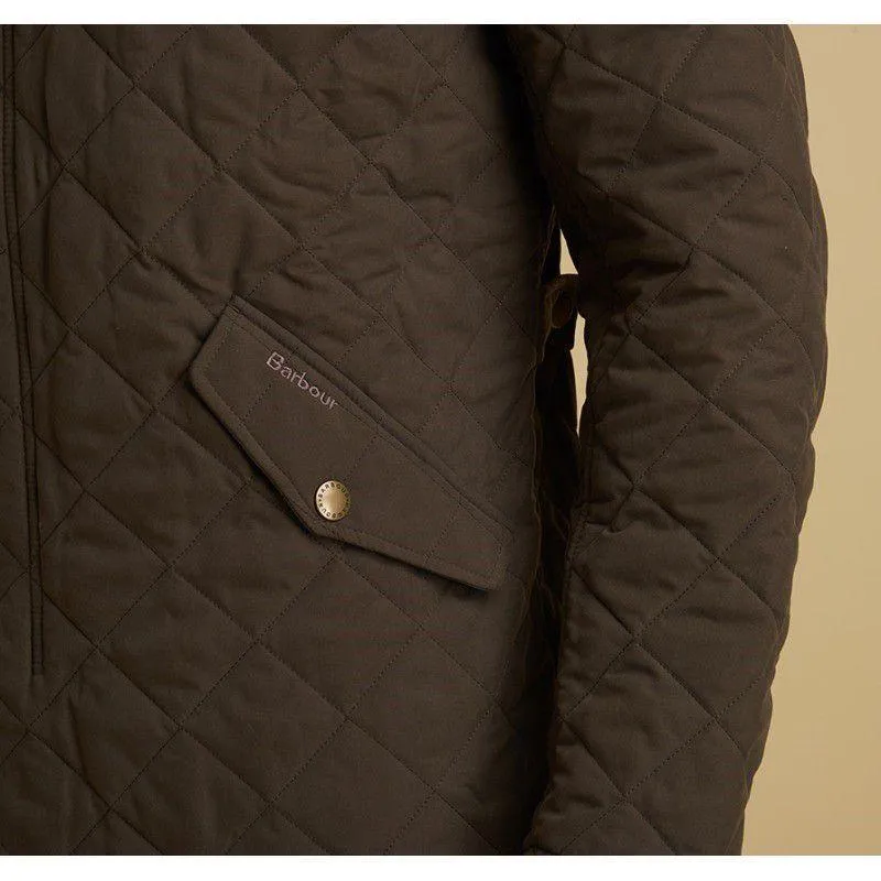 Barbour Shoveler Mens Quilted Jacket - Dark Olive