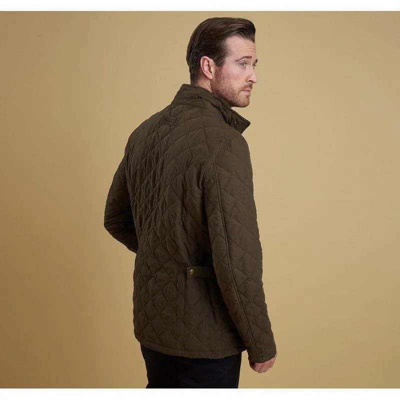 Barbour Shoveler Mens Quilted Jacket - Dark Olive