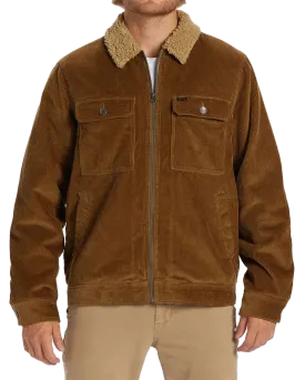 Barlow Sherpa Cord Jacket in Almond