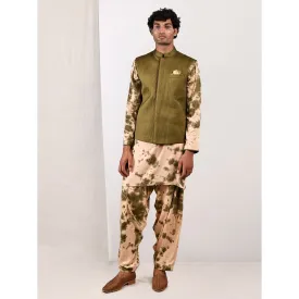 Bohame Bryn Tie Dye Jacket and Kurta (Set of 3)