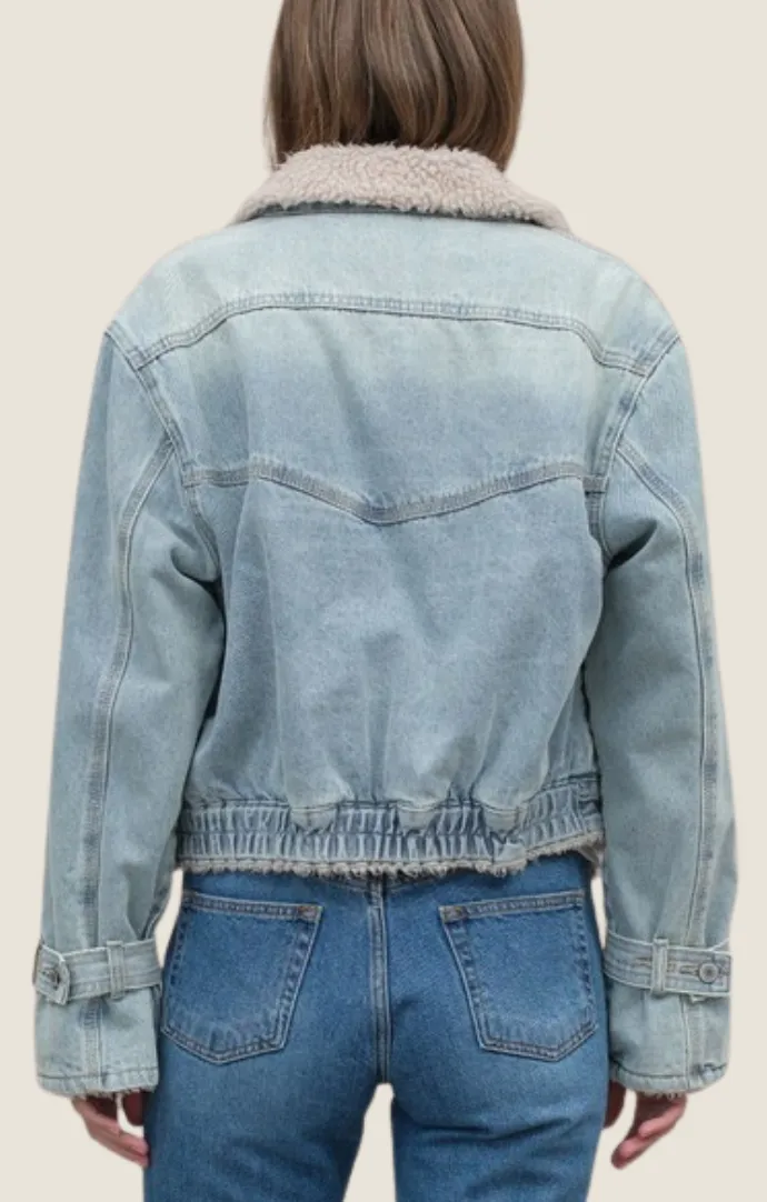 Bostyn Denim Sherpa Jacket
