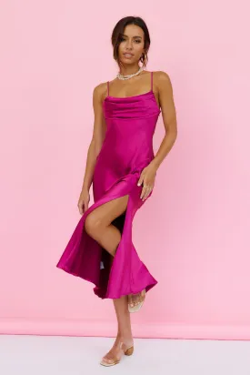 Burning Bright Maxi Dress Fuchsia