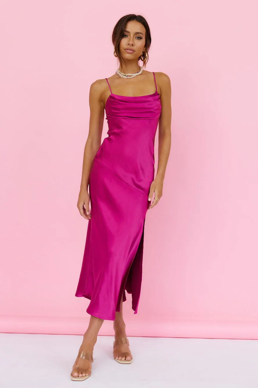 Burning Bright Maxi Dress Fuchsia