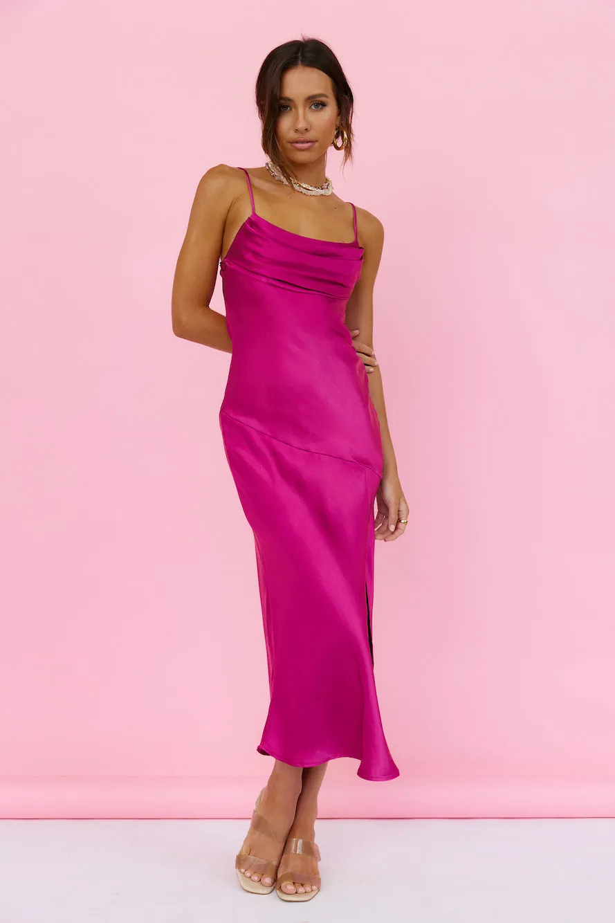 Burning Bright Maxi Dress Fuchsia