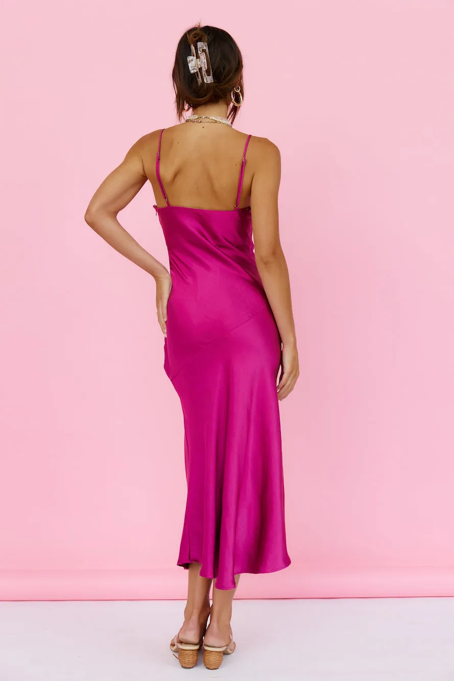 Burning Bright Maxi Dress Fuchsia