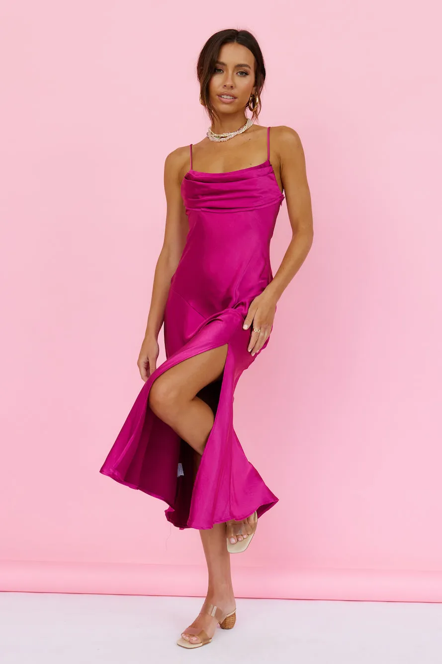 Burning Bright Maxi Dress Fuchsia