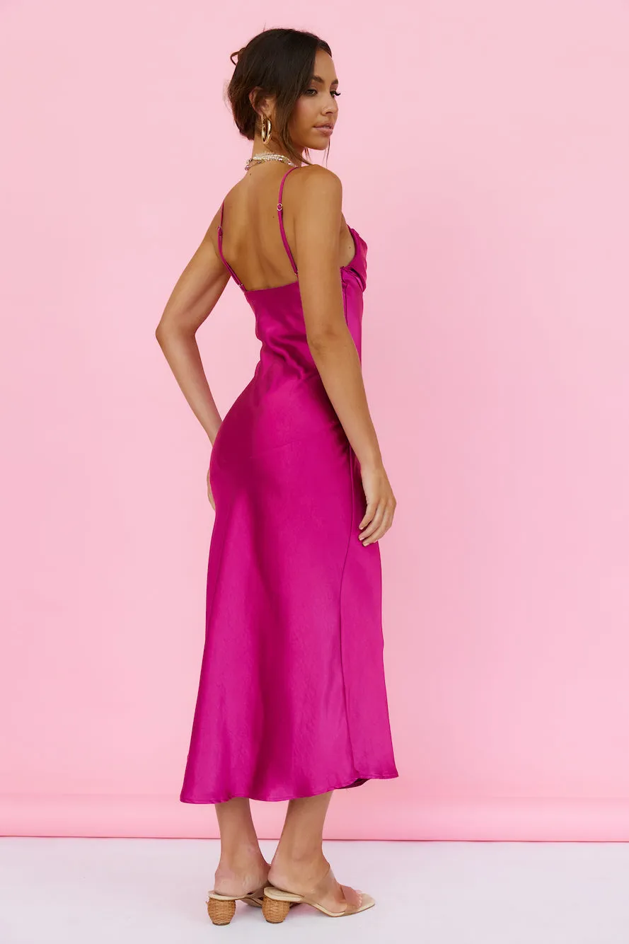 Burning Bright Maxi Dress Fuchsia