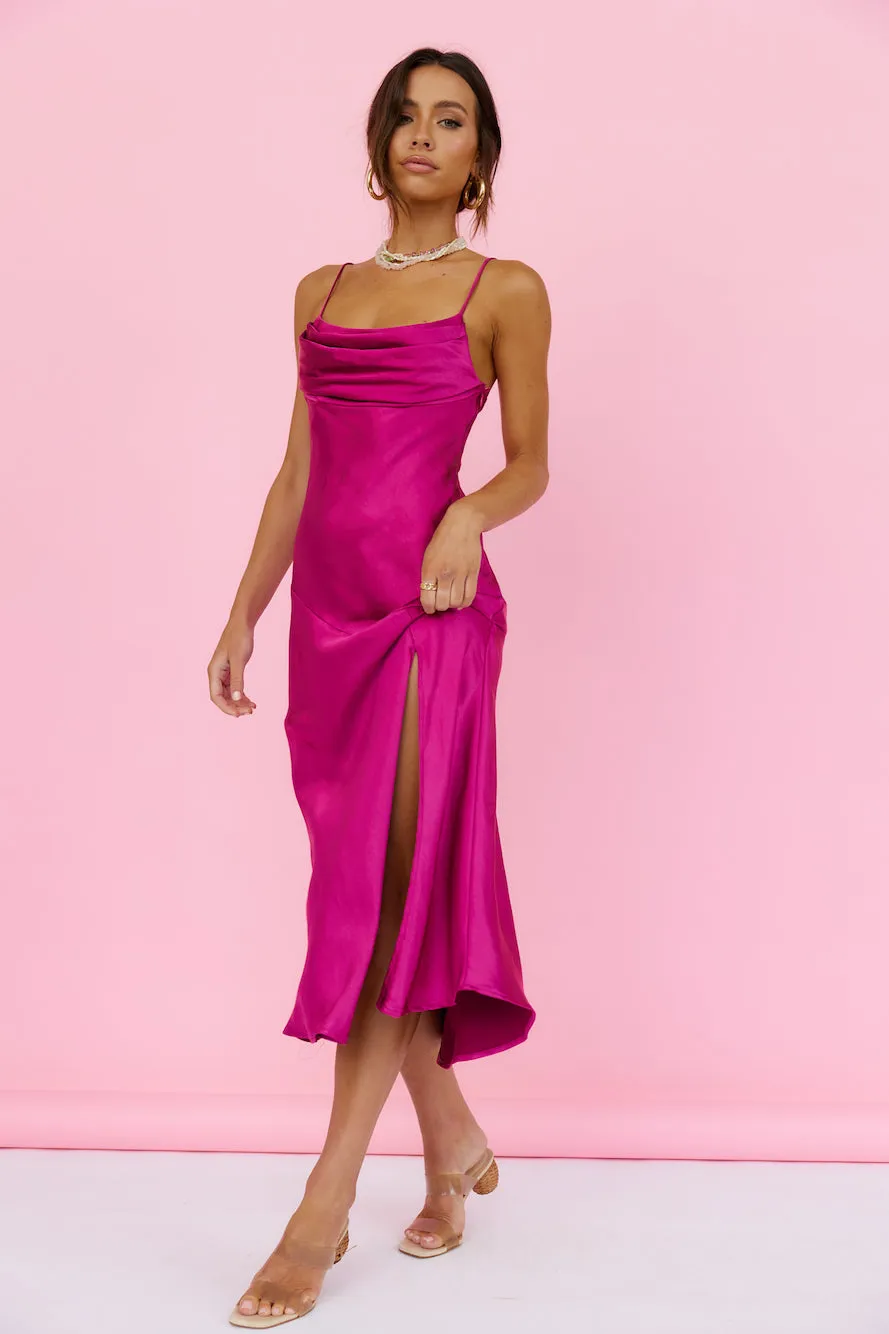 Burning Bright Maxi Dress Fuchsia