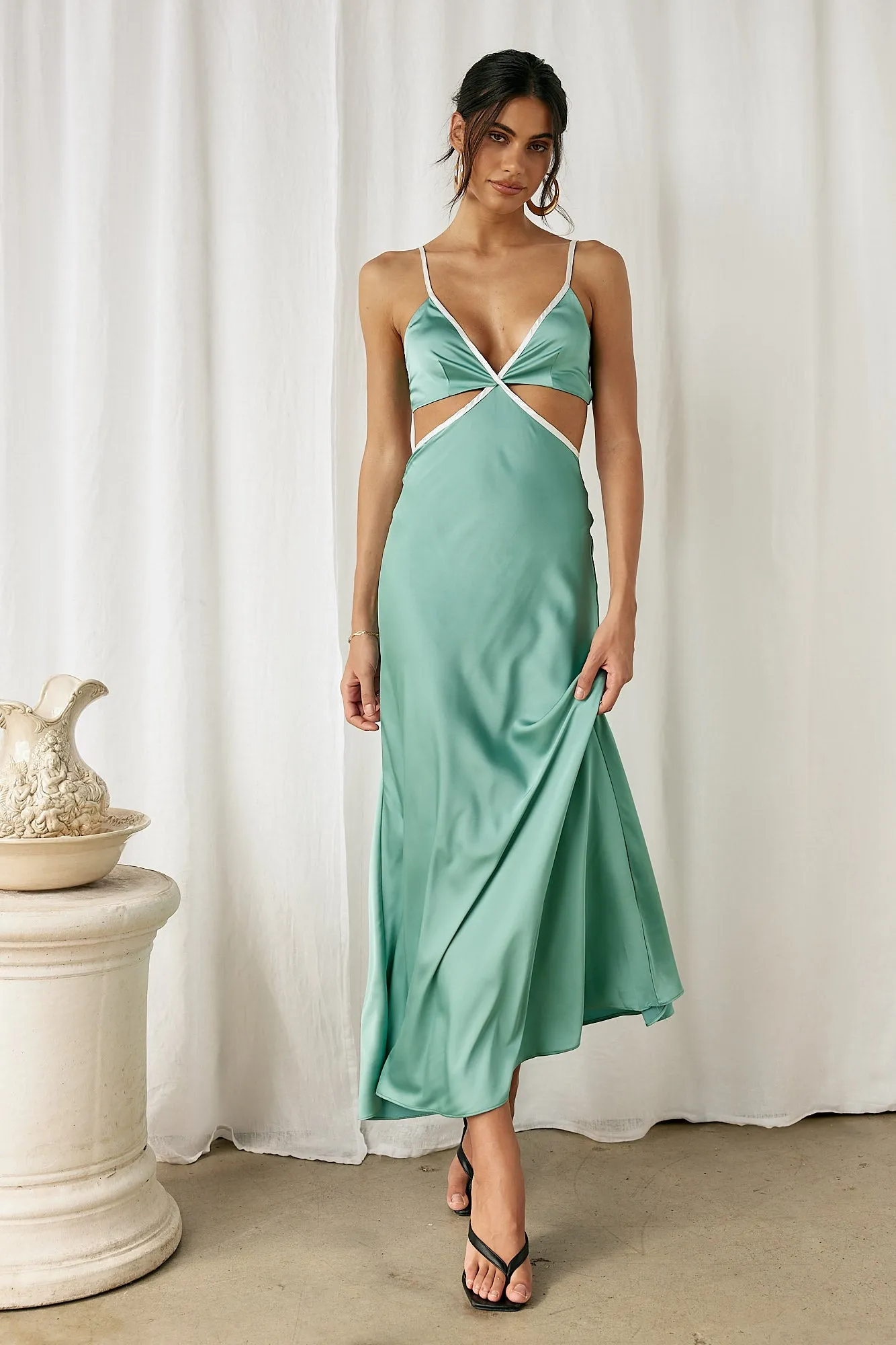 Century Celebrations Maxi Dress Aqua