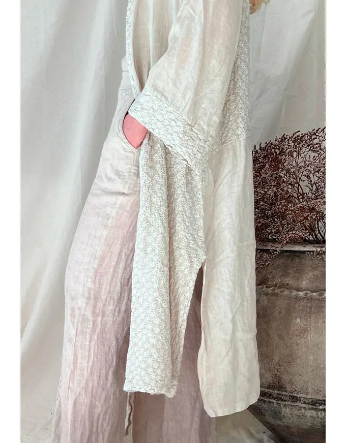 Chateau Linen Kimono Sand