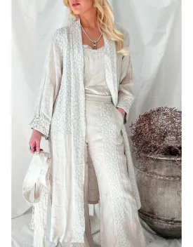 Chateau Linen Kimono Sand