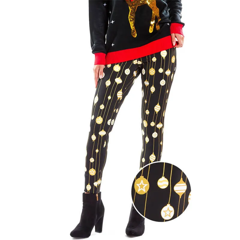 Christmas High Waist Skinny Bodycon Yoga Pants