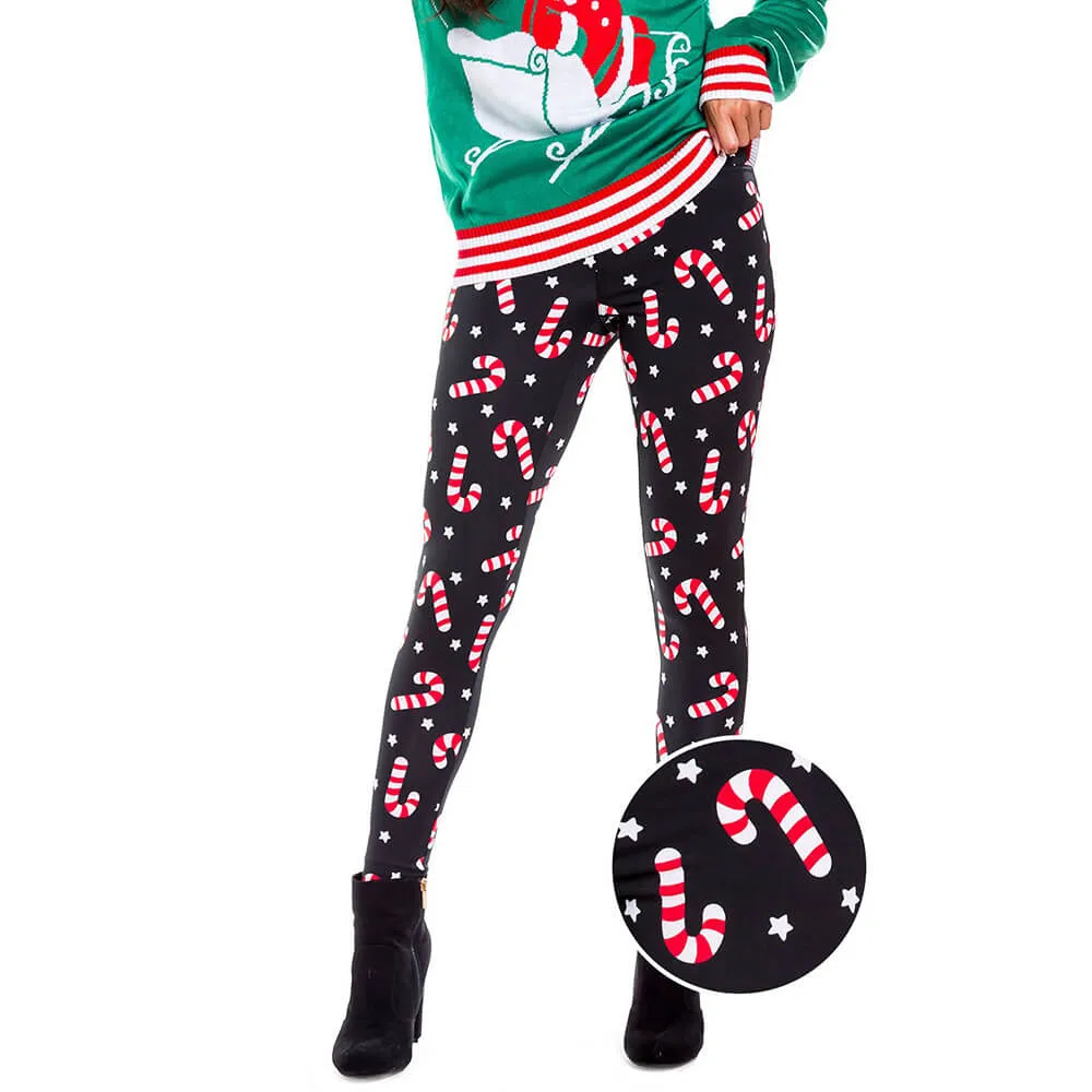 Christmas High Waist Skinny Bodycon Yoga Pants