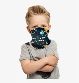 Cooling Neck Gaiter/Balaclava/Magic Scarf Headband & Face Mask For Kids (Space)