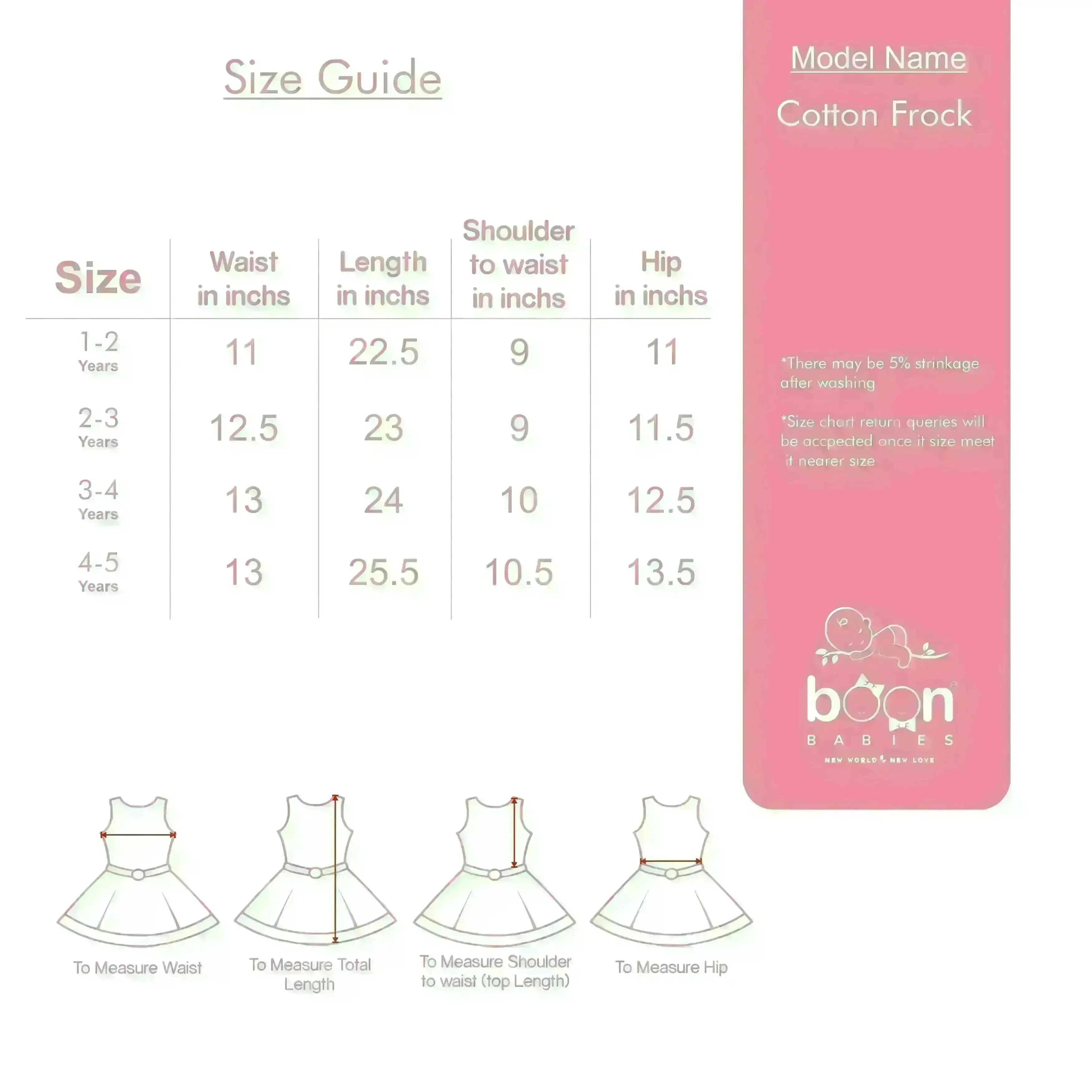 Crimson Waves: Leheriya Pattern Deeppink Cotton Frock For Baby Girls