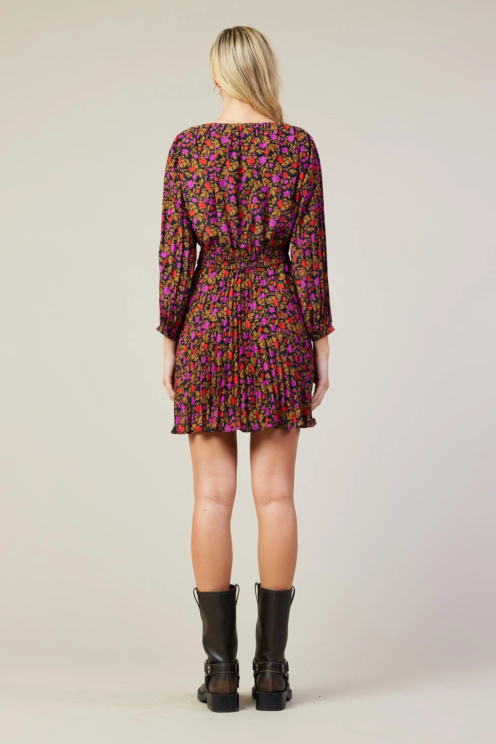 Daray Floral Print Mini Dress