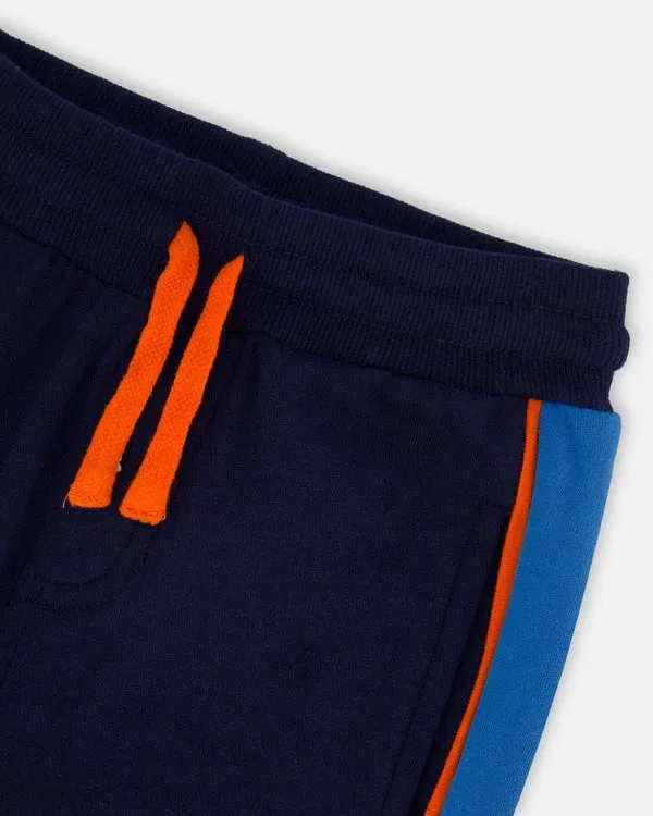 Deux Par Deux Baby Boy Fleece Sweatpants  G20T20  Peacoat *