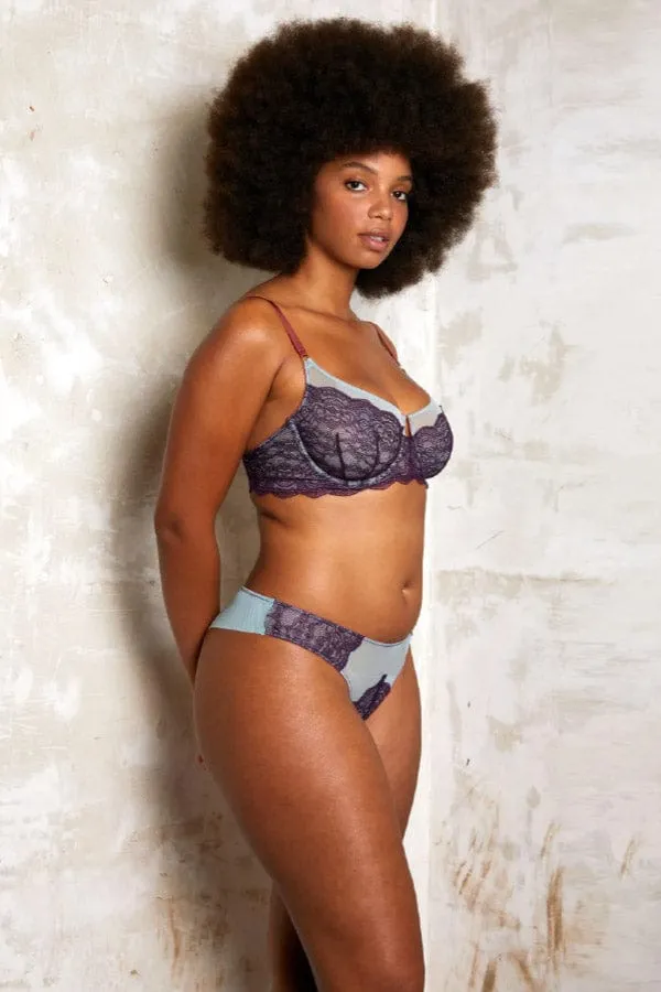 Enid Lace Underwire Bra- Deep Purple