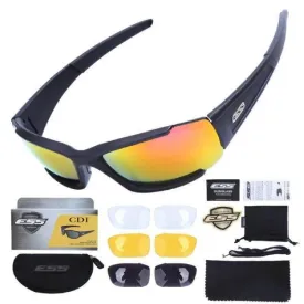 ESS Tactical Terrain Sunglasses Kit, Clear & Smoke Lenses