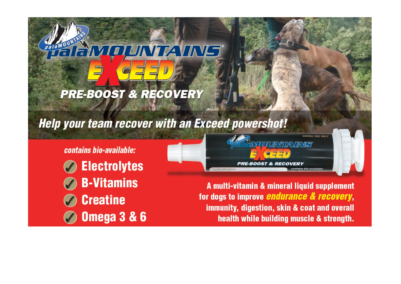 Exceed PreBoost and Recovery
