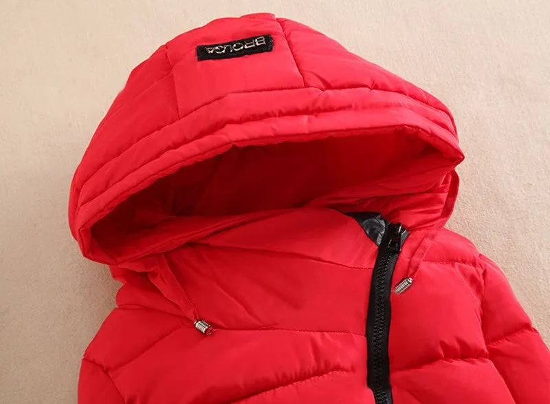 Fashionable Thick Solid Color Winter Coat