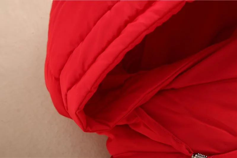 Fashionable Thick Solid Color Winter Coat