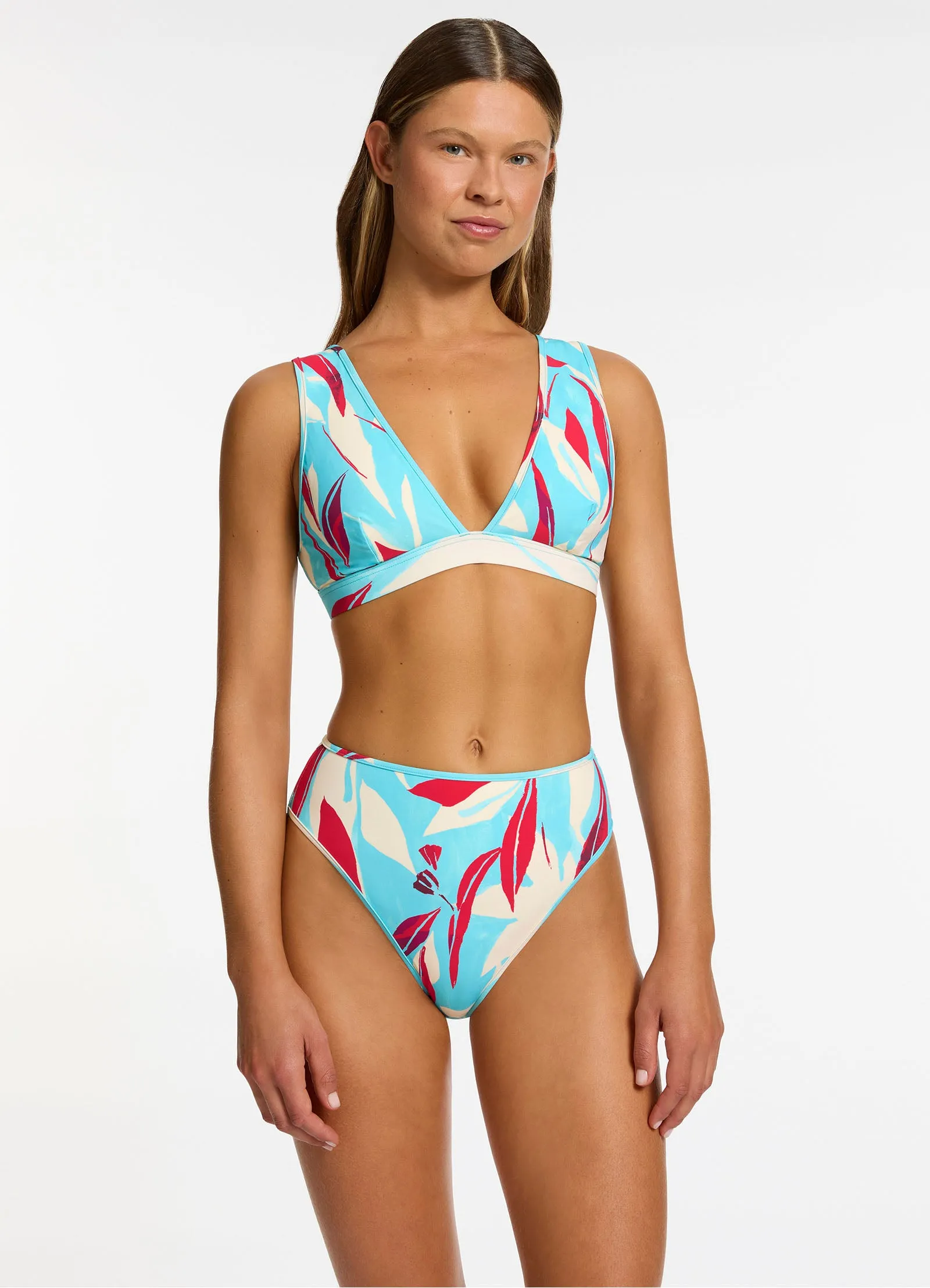 Fauna High Waist High Leg Bikini Bottom - Dolce