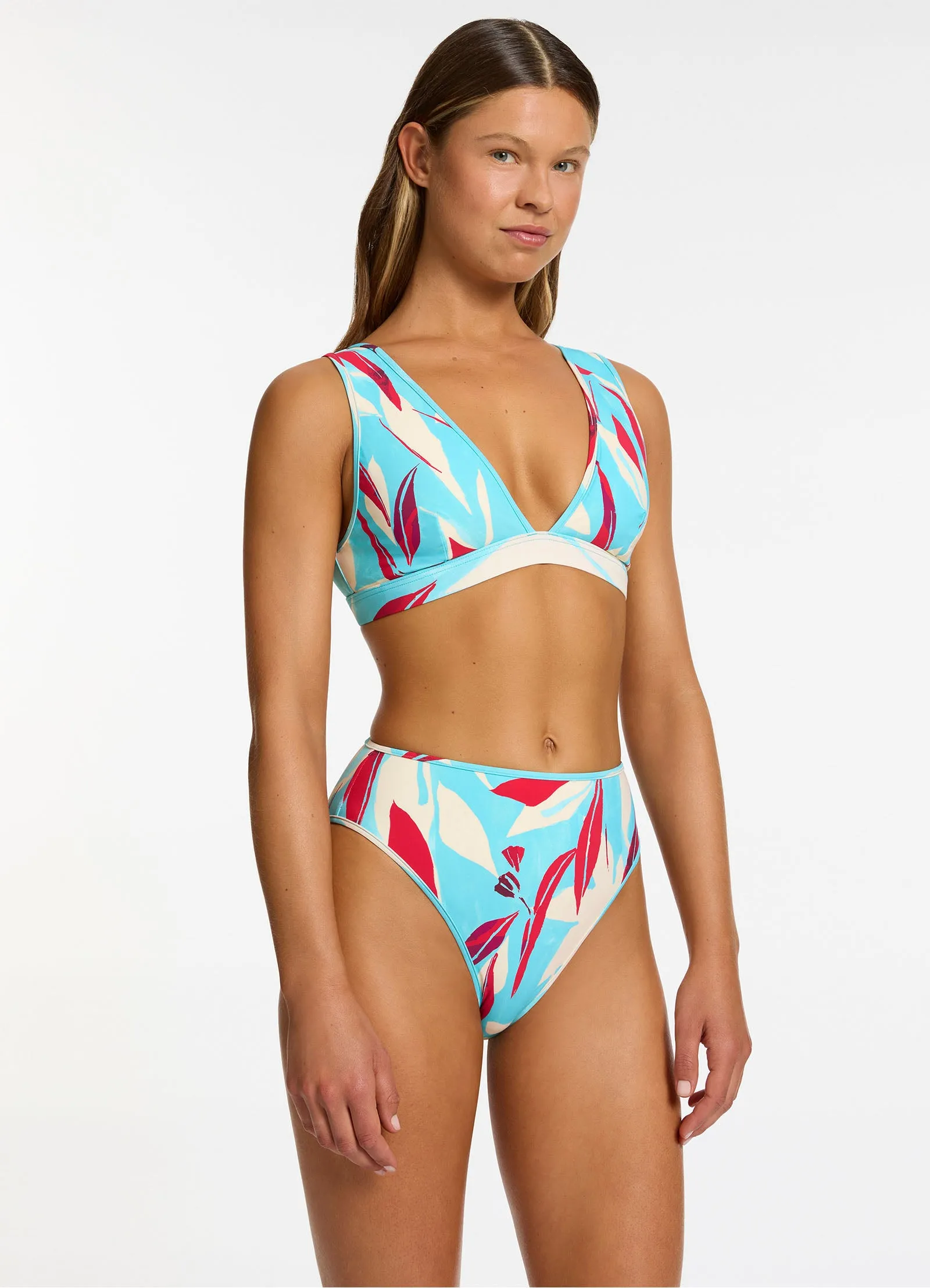 Fauna High Waist High Leg Bikini Bottom - Dolce