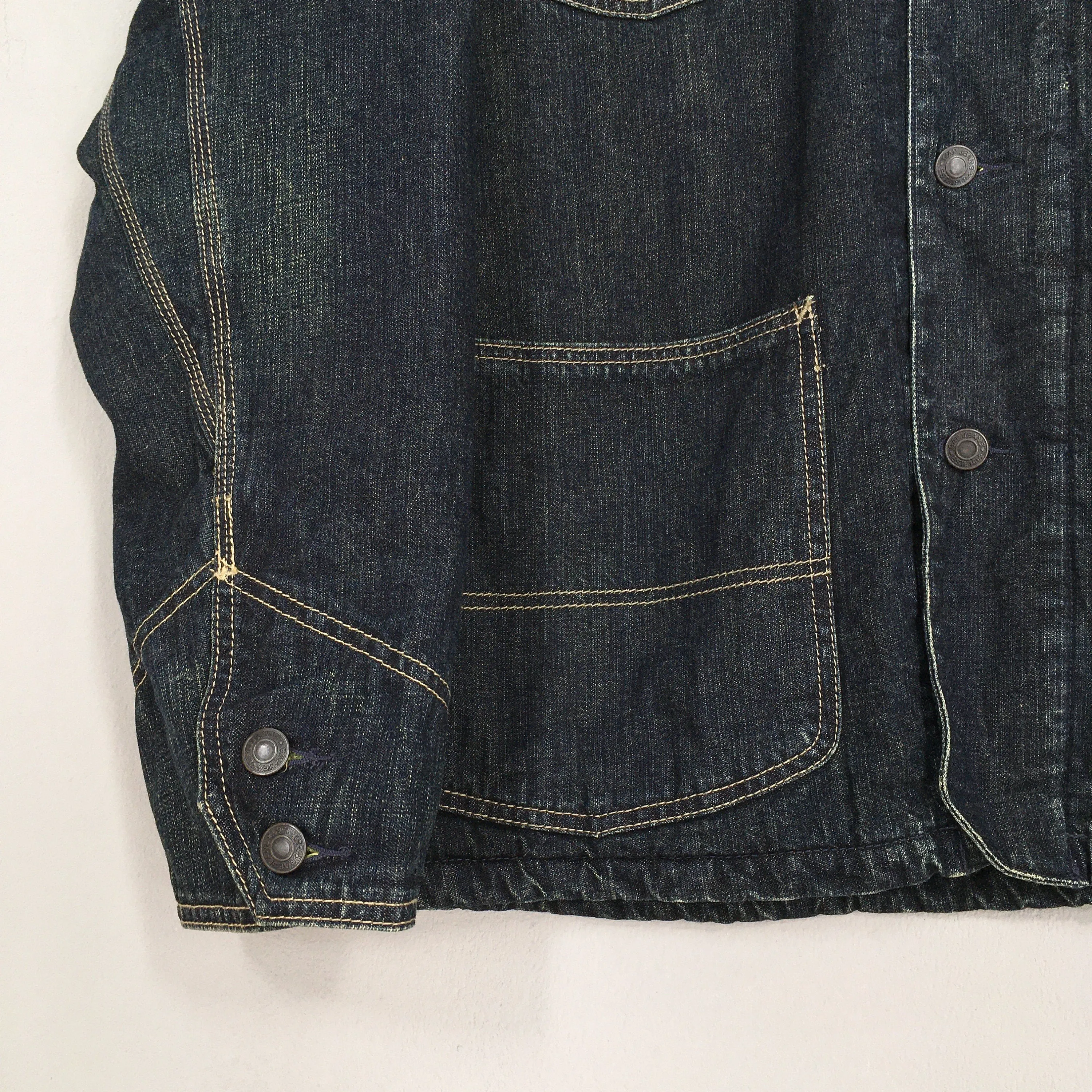 Gap Denim Sherpa Warmer Workers Jacket Large