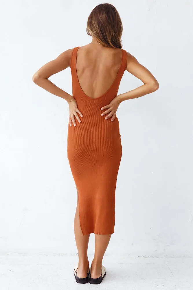 Glamour World Maxi Dress Tan