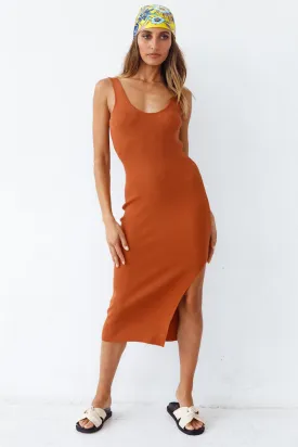 Glamour World Maxi Dress Tan