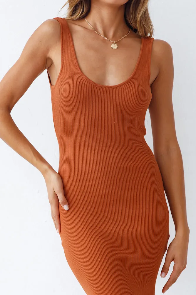 Glamour World Maxi Dress Tan