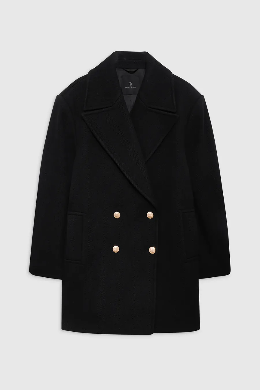 Glenn Peacoat Black