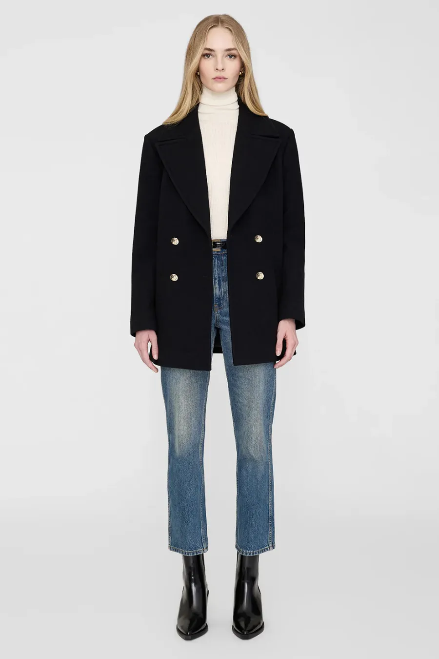 Glenn Peacoat Black