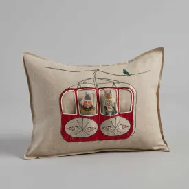 Gondola Ski Lift Pocket Pillow