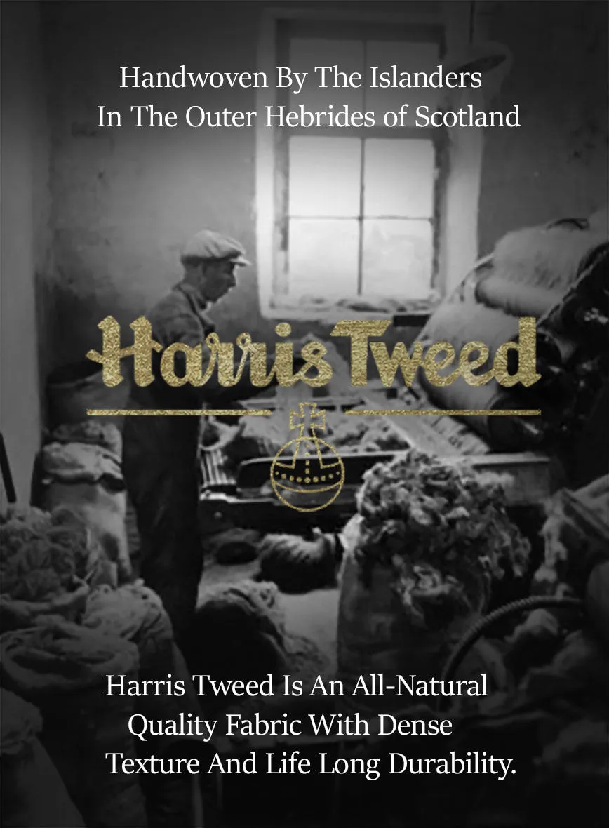 Harris Tweed Gray Checks Hunting Vest