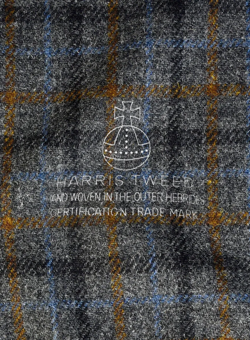 Harris Tweed Gray Checks Hunting Vest
